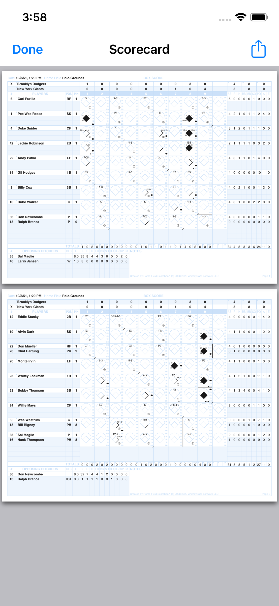 Home Field ScorebooK for Baseball/Softball